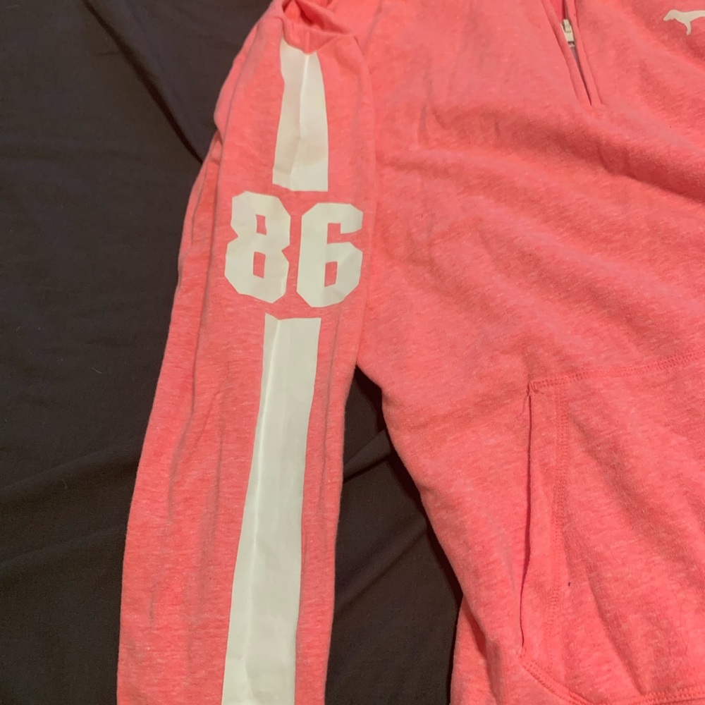 Large Hot Pink VS Pink Quarter Zip